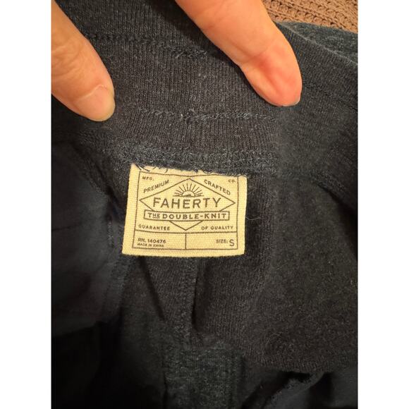 Faherty Men’s Double Knit Joggers Size Small Navy Blue - Picture 4 of 10